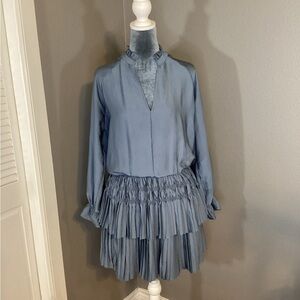 Express Tiered Pleated Dress Size S
